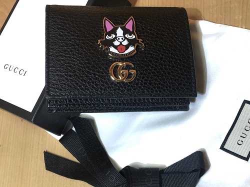 グッチ買取 GGマーモント ボスコ 二つ折りコンパクト財布